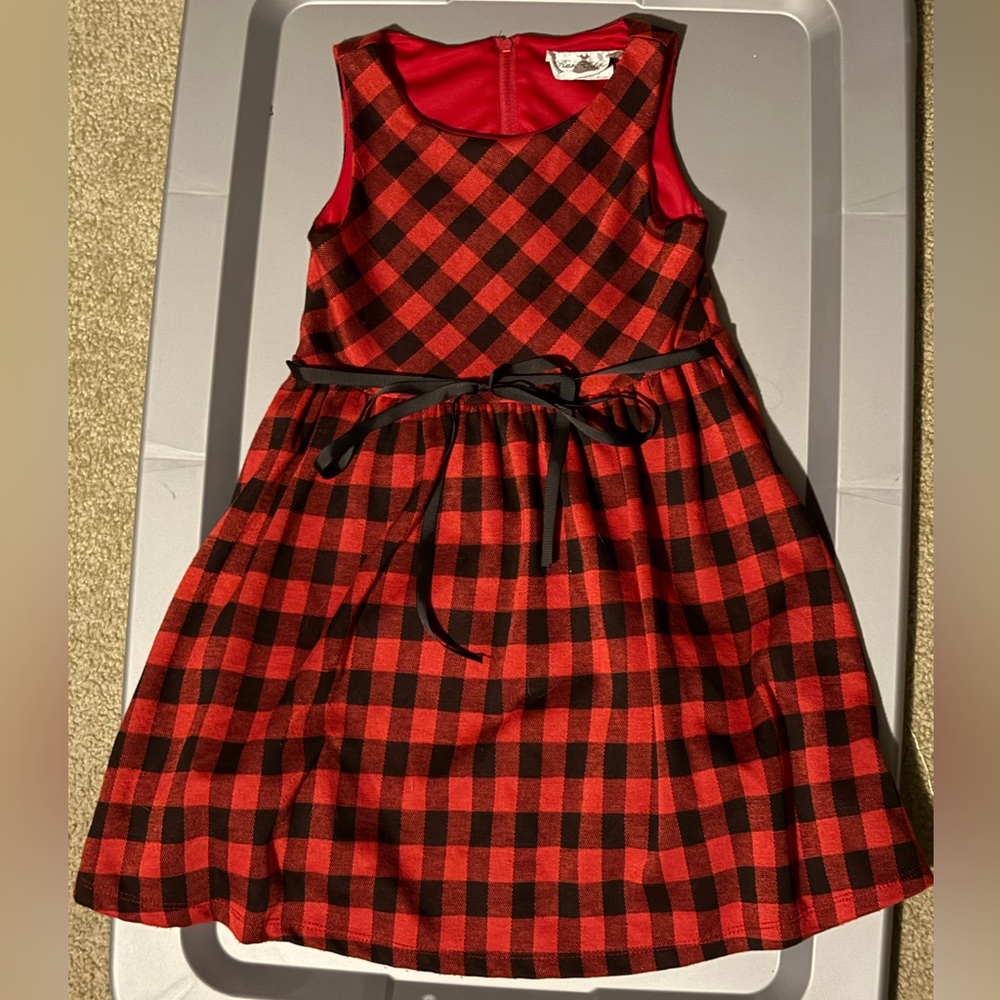 Red and Black Plaid Holiday Dress